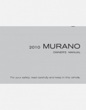 NISSAN MURANO 2010 OWNERS MANUAL